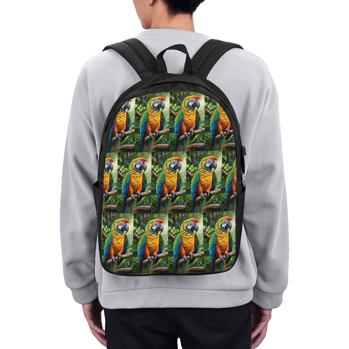 Women Bags Laptop - Cute Macaw Parrots Backpack Travel Notebook