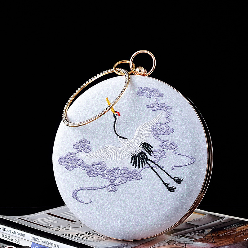 New Women's Retro Crane Embroi - Women'S Evening Bags 评论和价格