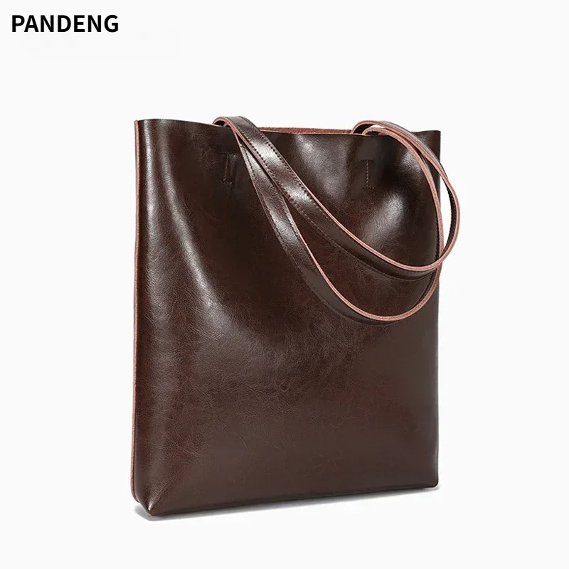 Women's Natural Cow Leather Ba - Women Hand Bags For Office 评论和价格