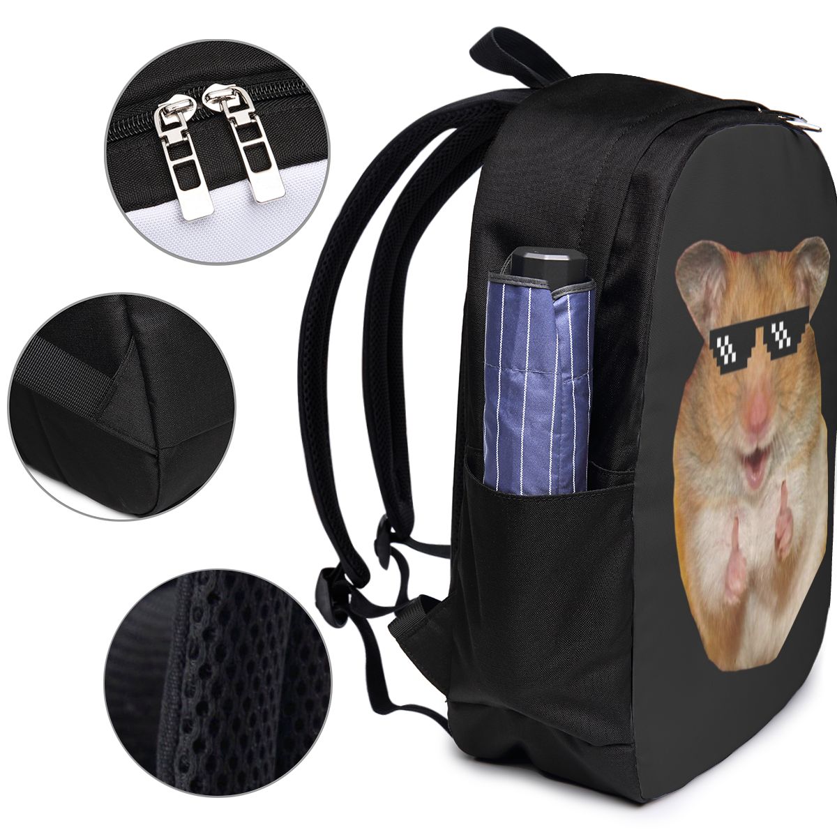 Funny Hamster Backpack Travel  - Women Bags Laptop 评论和价格