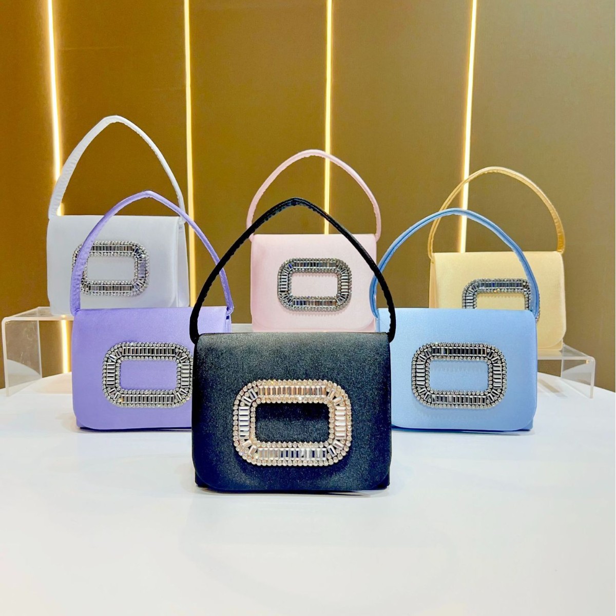 Luxury Mini Square Handbag Wom - Mini Purse Chain 评论和价格