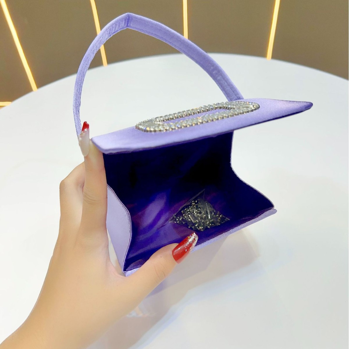 Luxury Mini Square Handbag Wom - Mini Purse Chain 评论和价格