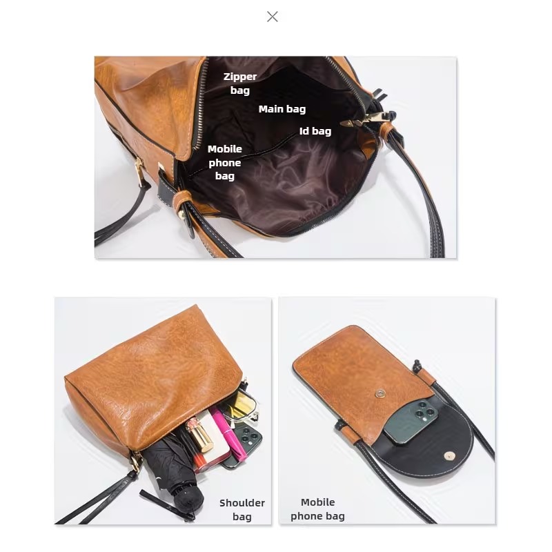 Women's Bag Set - 4-piece Set. - Phone Bag Crossbody 评论和价格
