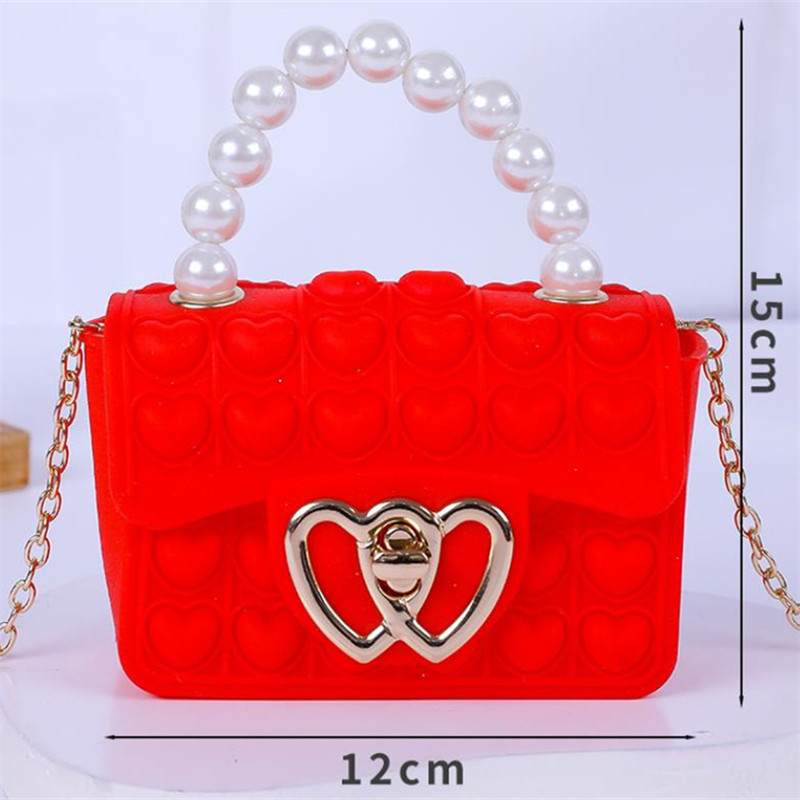 Silicone Love Bubble Jelly Bag - Mini Purse Chain 评论和价格