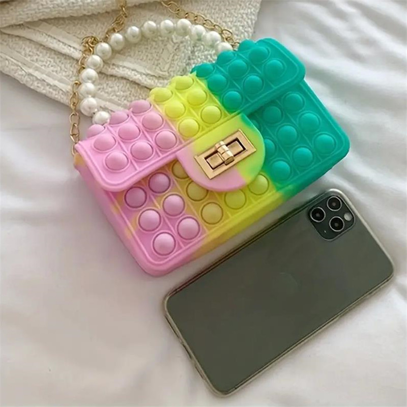 Silicone Love Bubble Jelly Bag - Mini Purse Chain 评论和价格