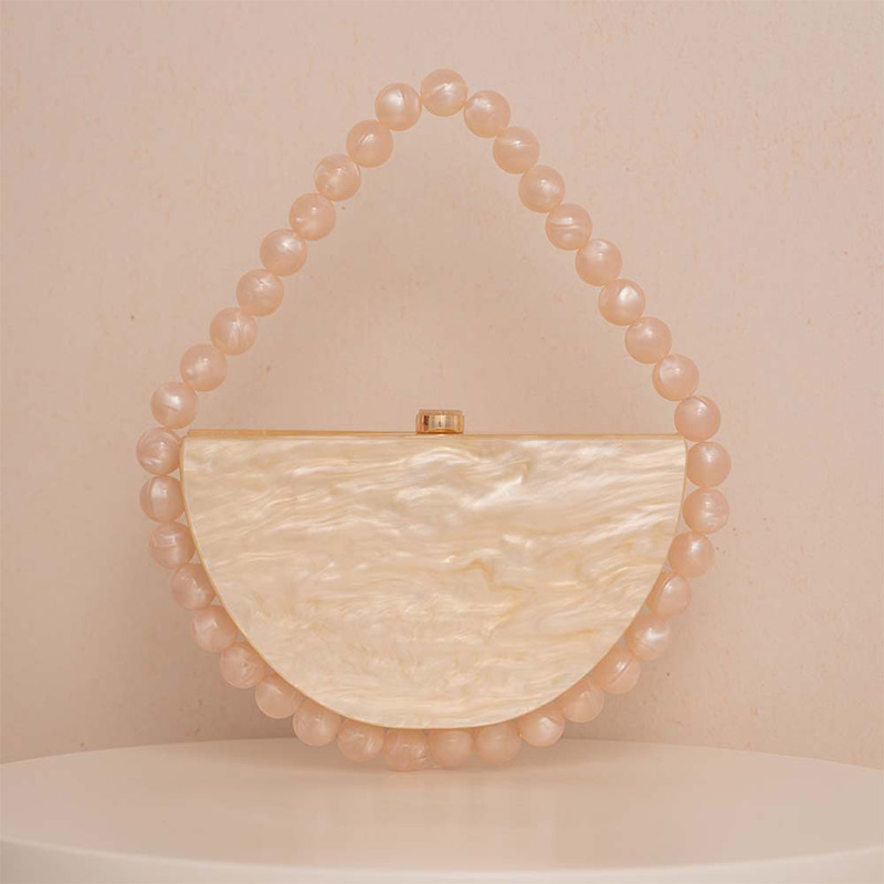 Luxury Pearlescent Bead Chain  - Tortoiseshell Bag Acrylic 评论和价格