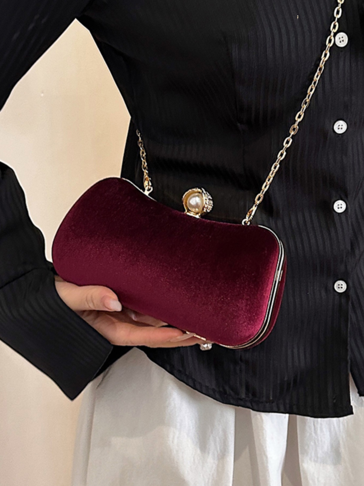 High-end Banquet Clutch Bag Fo - Mini Purse Chain 评论和价格