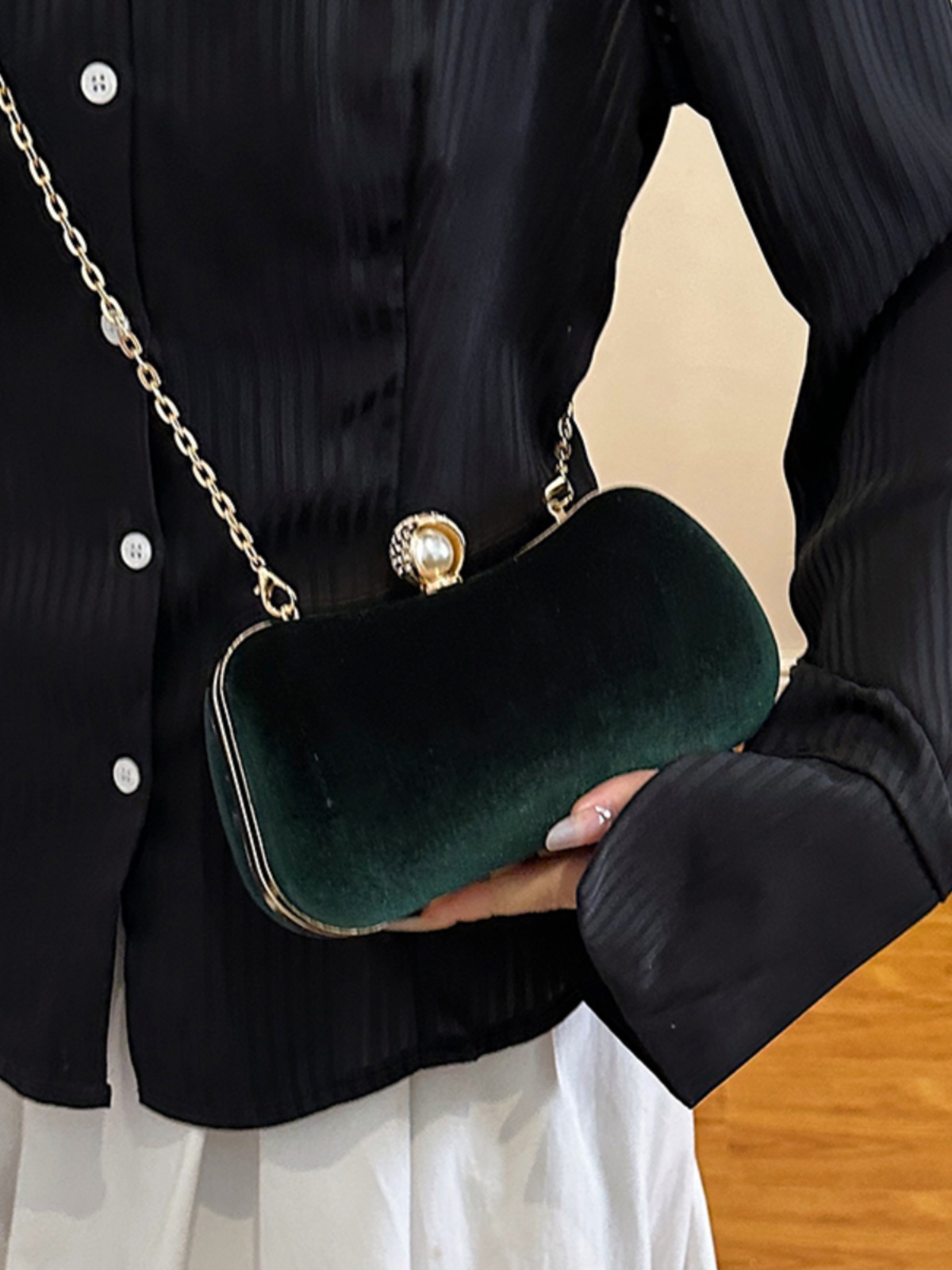 High-end Banquet Clutch Bag Fo - Mini Purse Chain 评论和价格