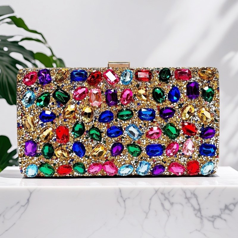 Gold Metal Handle Fashion Wome - Women'S Evening Bags 评论和价格