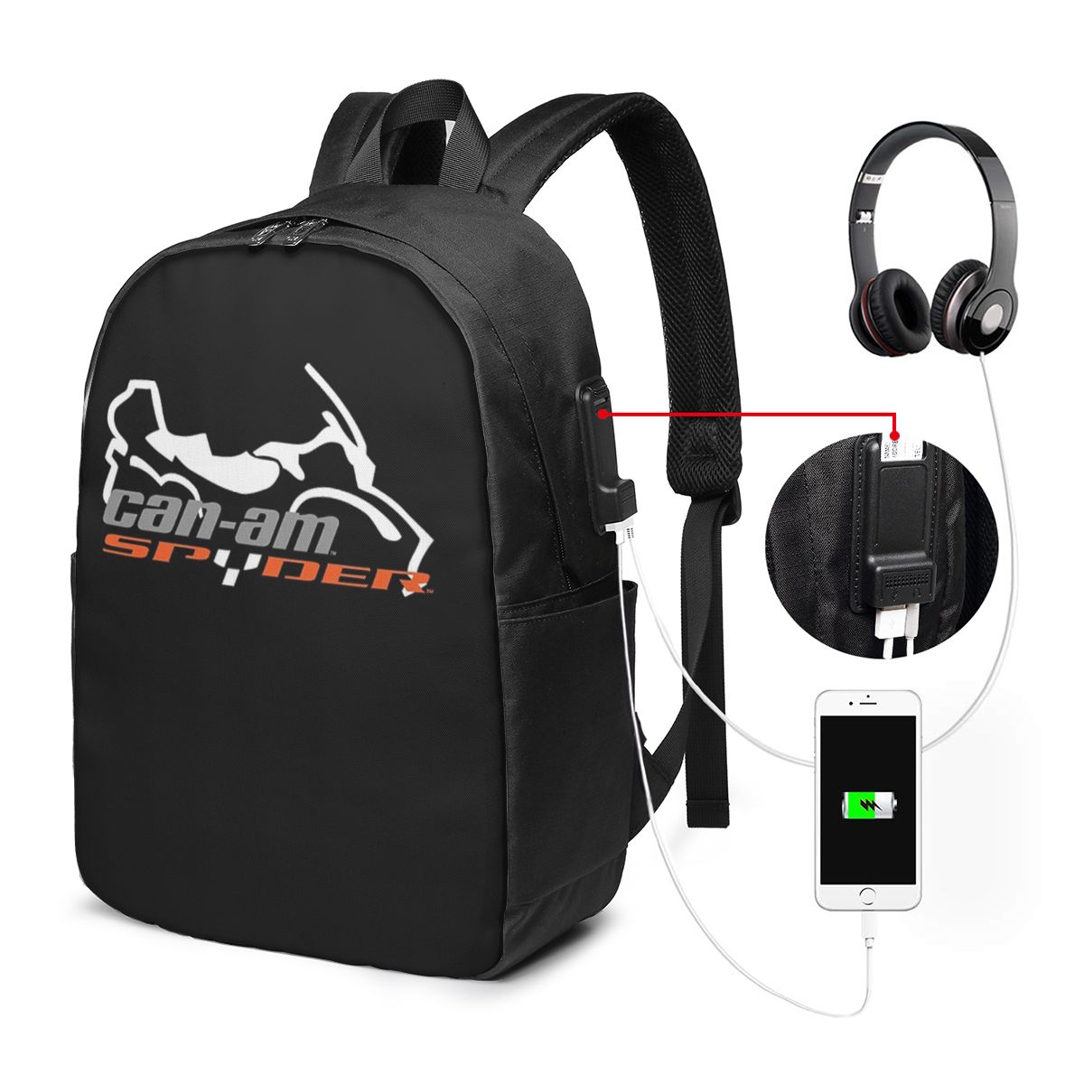 Can-Am BRP Motorcycle Backpack - Women Bags Laptop 评论和价格