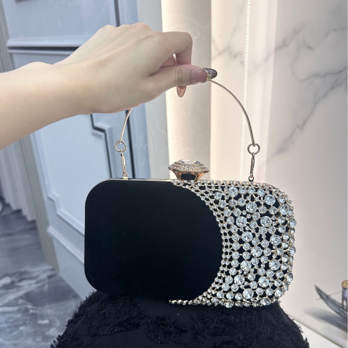 Retro Diamond Embedded Evening - Women'S Evening Bags 评论和价格