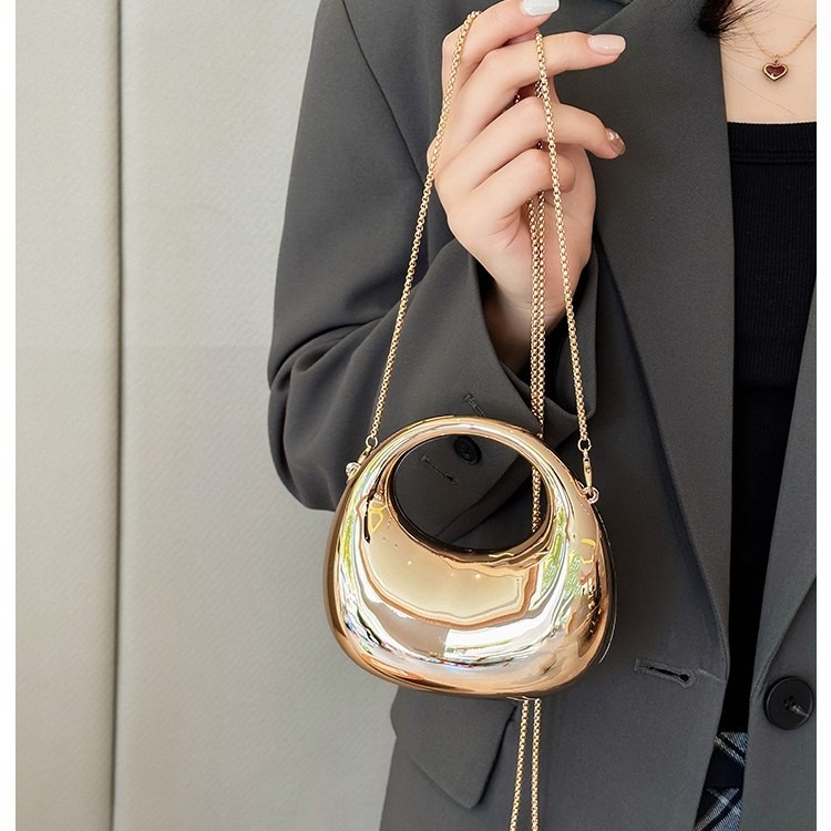 Mini Golden Evening Bag Purses - Mini Purse Chain 评论和价格