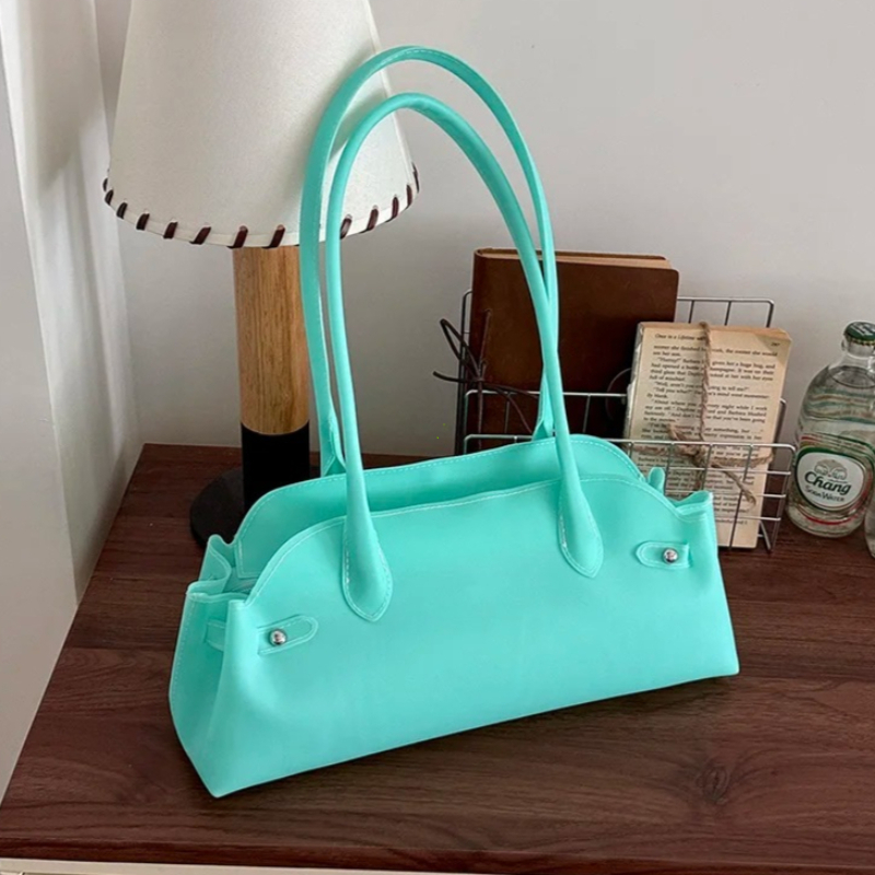 Women's PVC Solid Color Short  - Women Hand Bags For Office 评论和价格