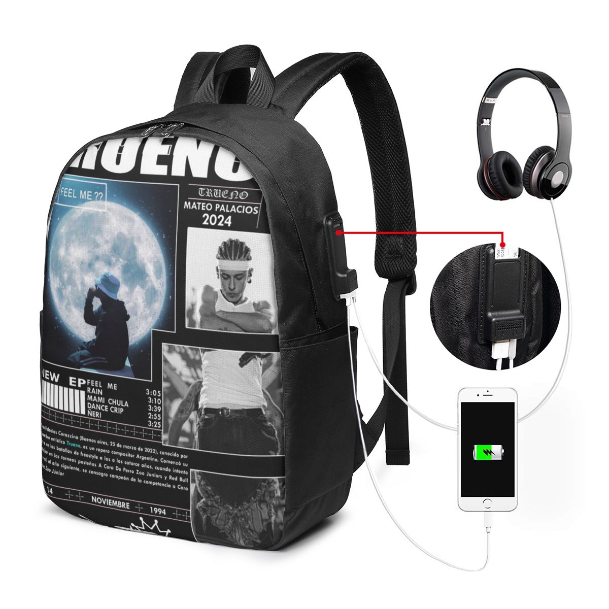 Funny Trueno Hip Hop Rapper Ba - Women Bags Laptop 评论和价格