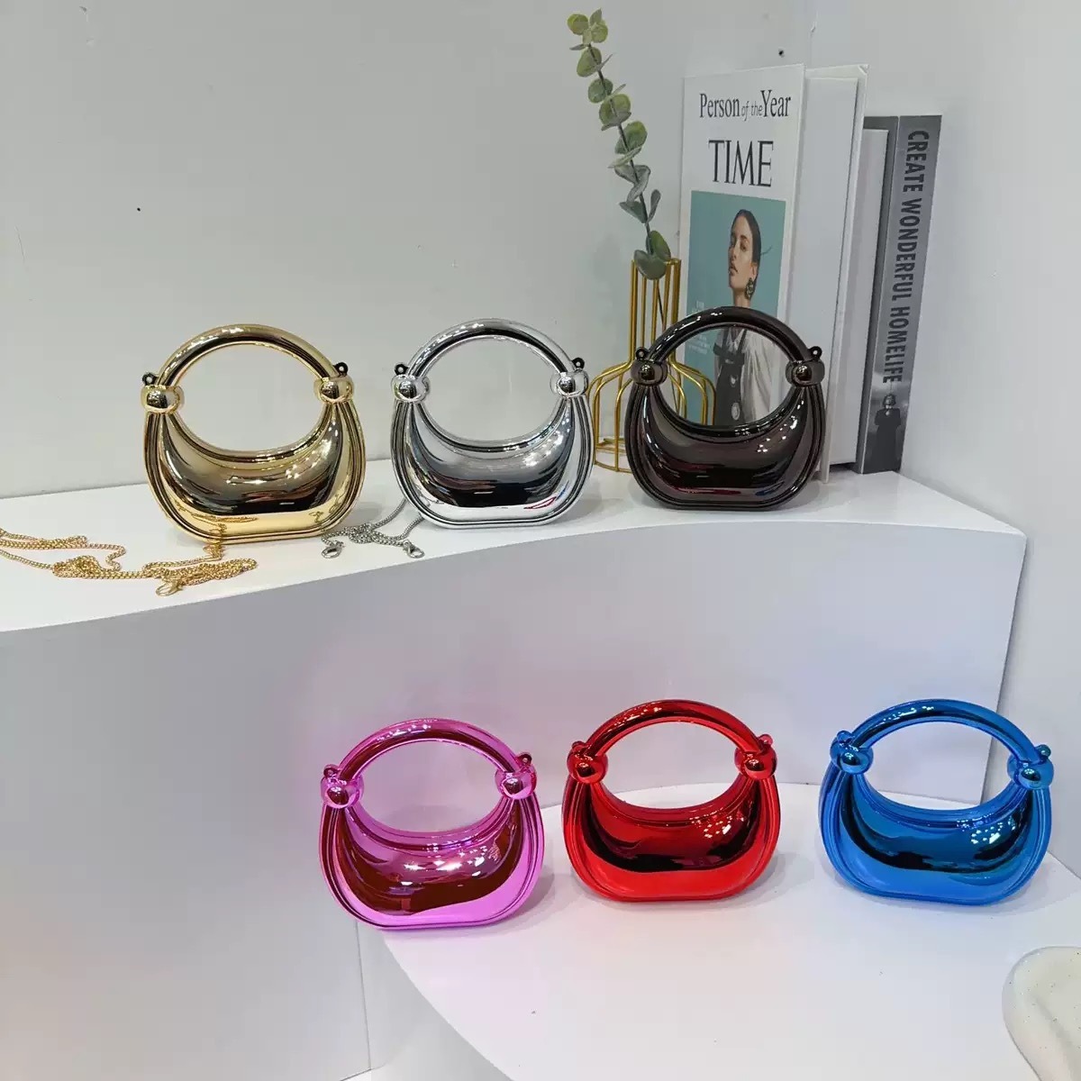 Mini Golden Evening Bag Purses - Women'S Evening Bags 评论和价格