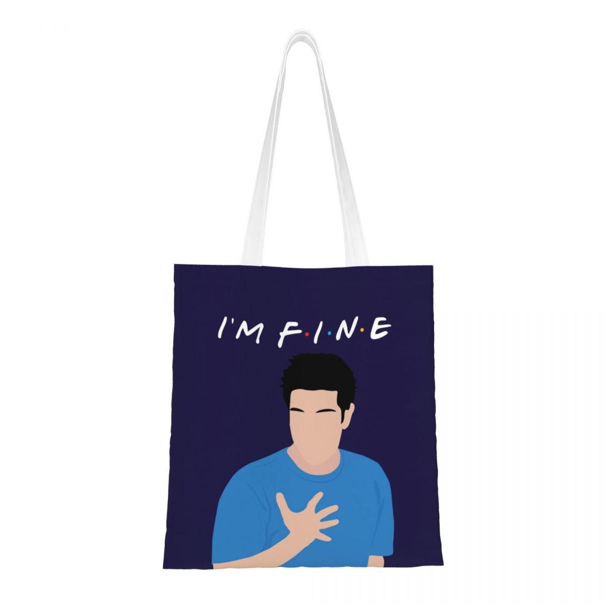 I'm Fine Canvas Tote Bag Eco-F - Women Bags Ross 评论和价格