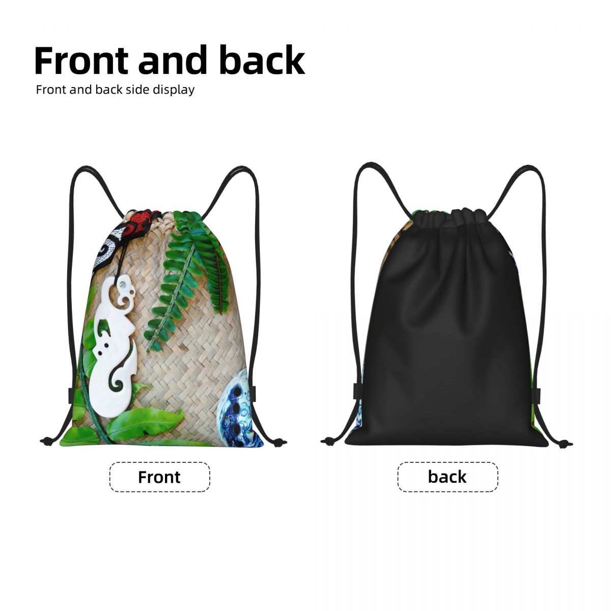 NZ Maoris Theme Drawstring Bag - Women Bags Nz 评论和价格