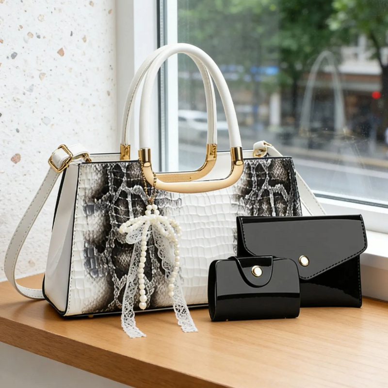 Women's Handbag Set, Crocodile - Women Bags For Party 评论和价格