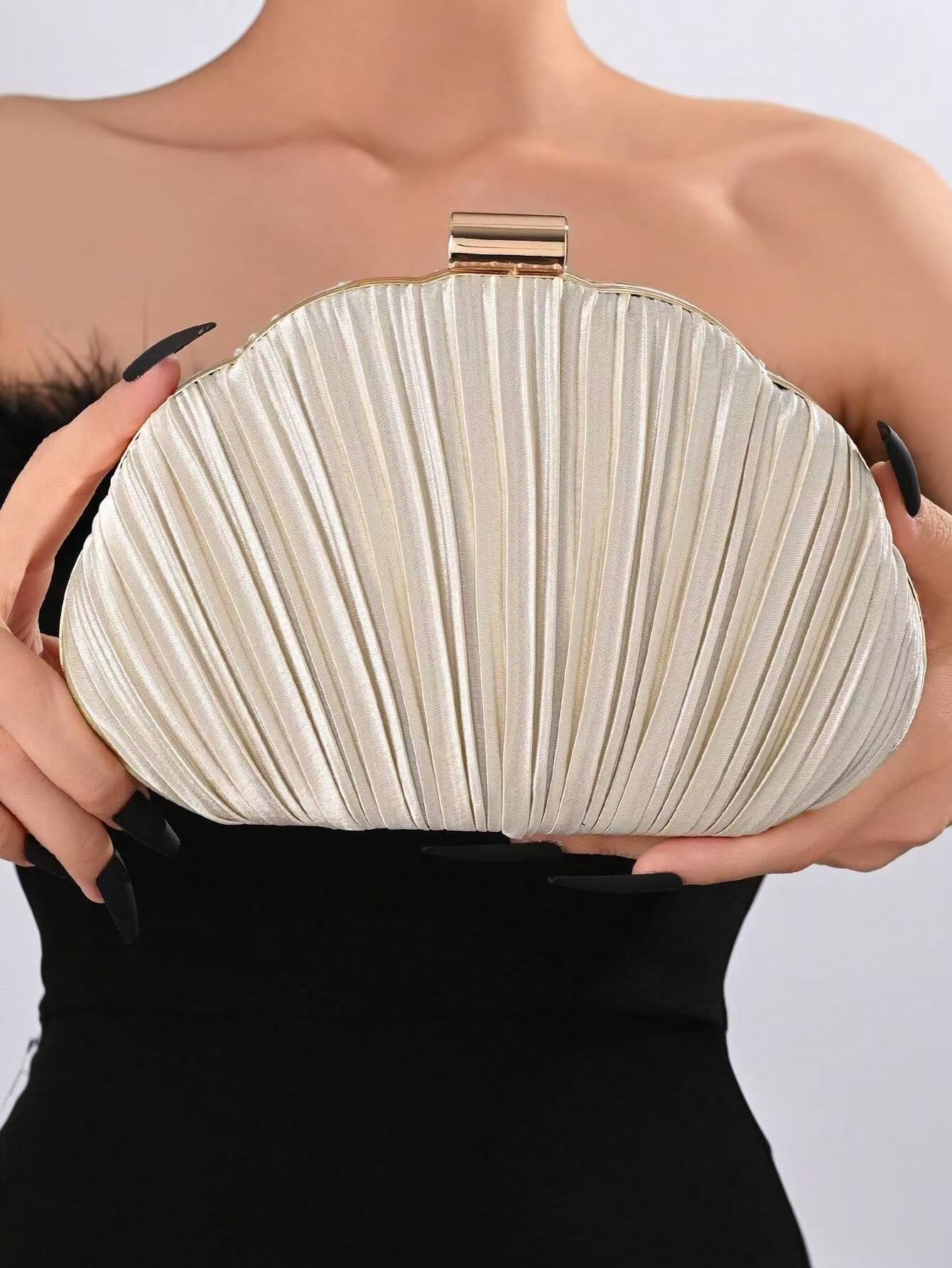 New Shell Banquet Bag Wrinkled - Women'S Evening Bags 评论和价格