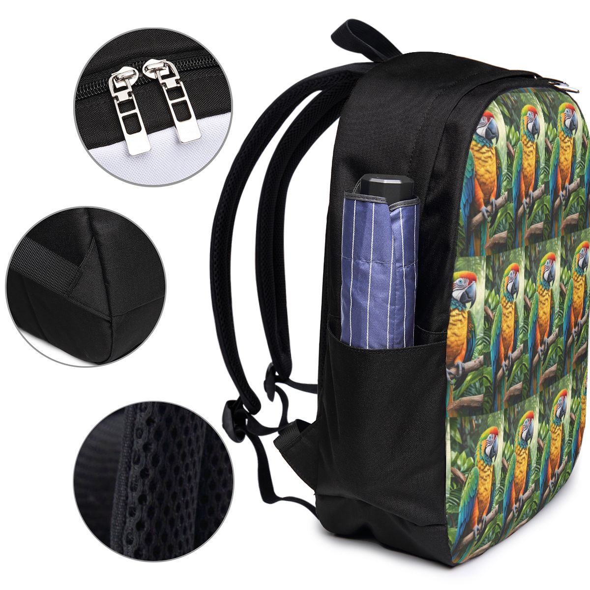 Cute Macaw Parrots Backpack Tr - Women Bags Laptop 评论和价格