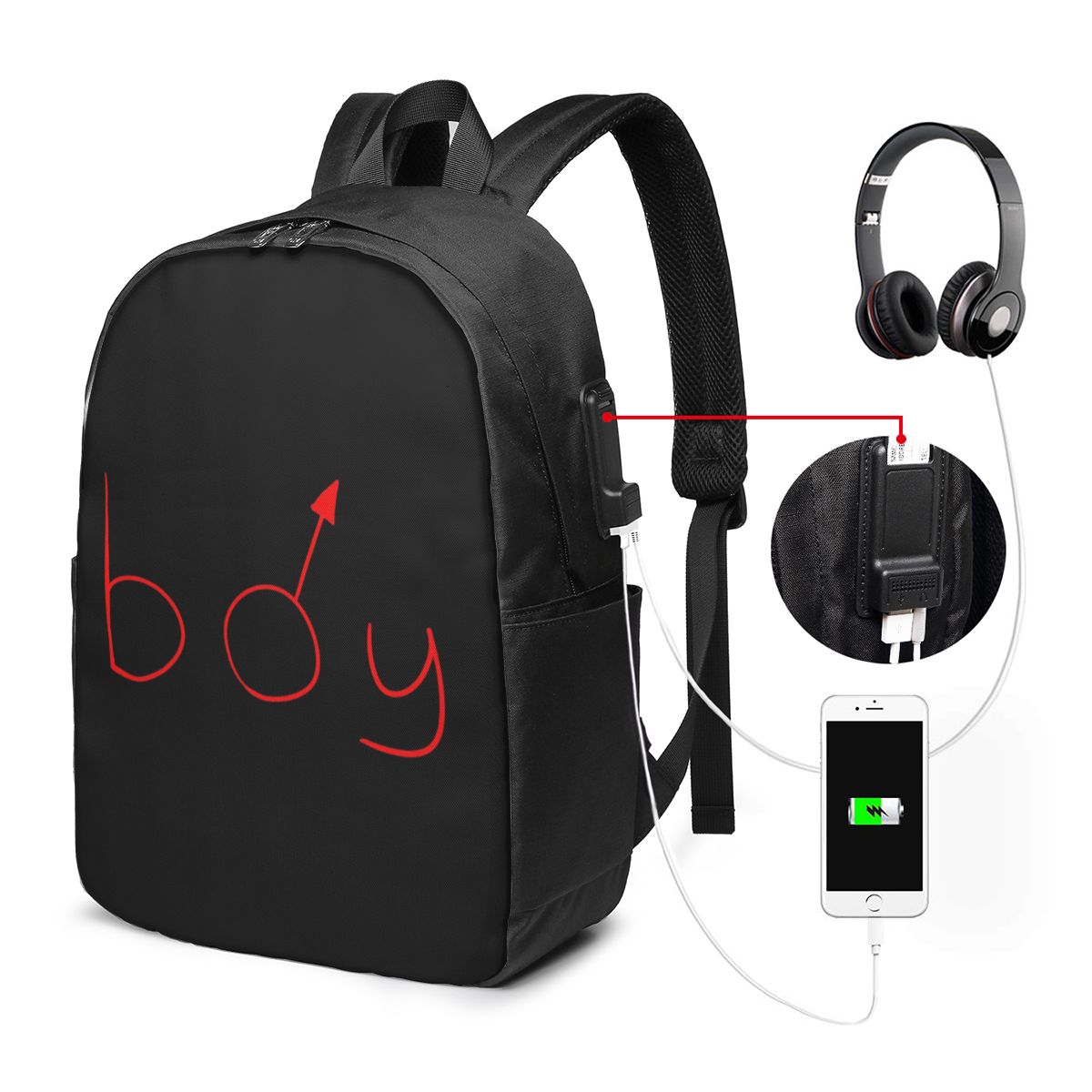 Boymoder Hat And Shirt Backpac - Women Bags Laptop 评论和价格