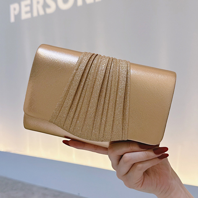 Golden Small Evening Clutch Ba - Mini Purse Chain 评论和价格