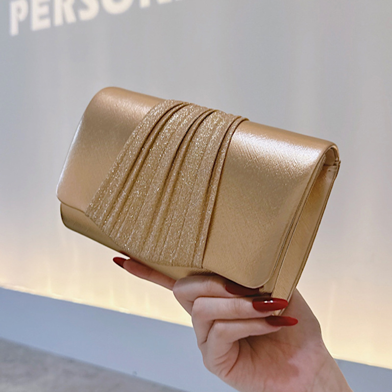 Golden Small Evening Clutch Ba - Mini Purse Chain 评论和价格