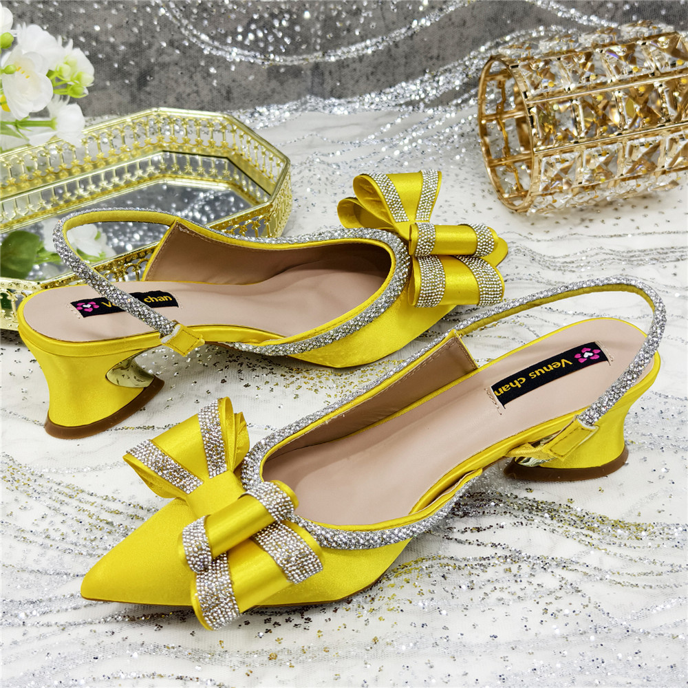 Elegant Yellow Satin Rhineston - Women'S Evening Bags 评论和价格